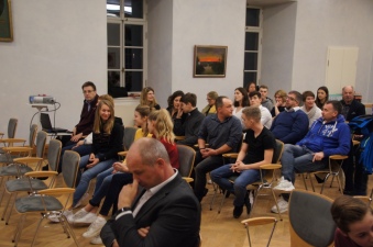 Vor der Ehrung